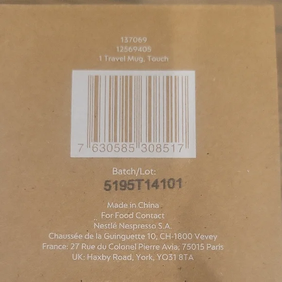 Nespresso Stainless Steel Travel Mug - Picture 5 of 6